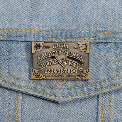 Retro Ouija Enamel Pins - Witchcraft Divination Board Brooch