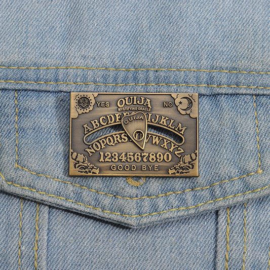 Retro Ouija Enamel Pins - Witchcraft Divination Board Brooch
