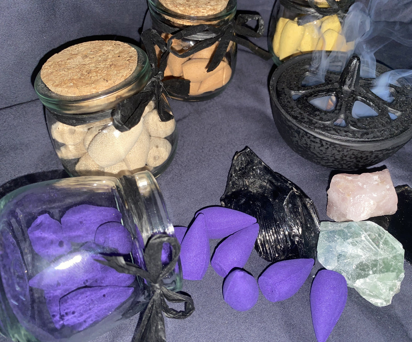 Natural Backflow Incense Cone Fragrant Incense Cones Sandalwood/Lavender/Eaglewood/Jasmine Handmade