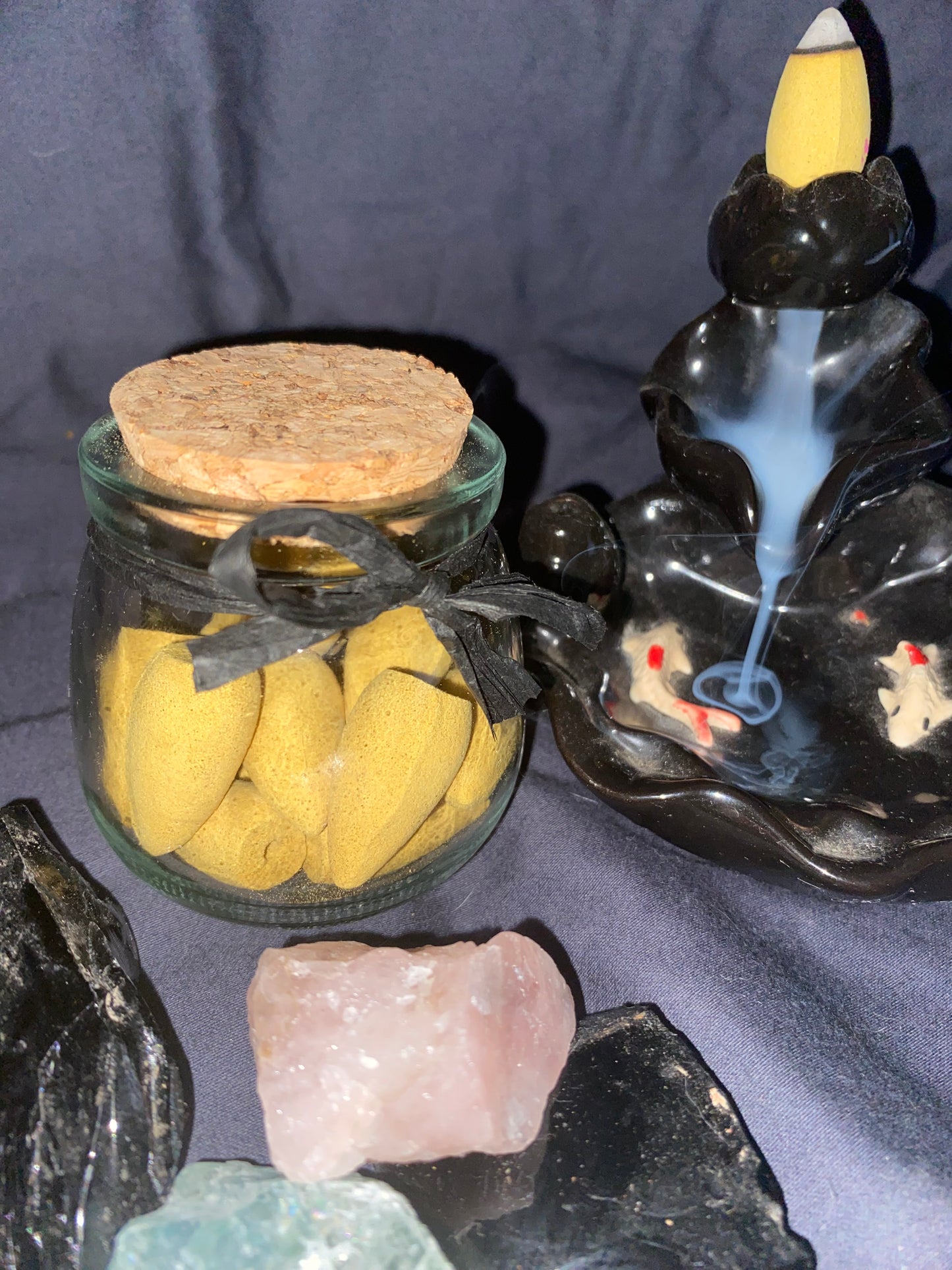 Natural Backflow Incense Cone Fragrant Incense Cones Sandalwood/Lavender/Eaglewood/Jasmine Handmade