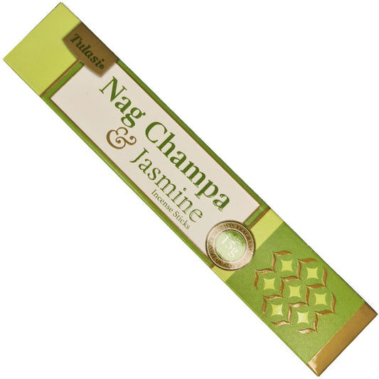 Tulasi Nag Champa & Jasmine Incense Sticks – 15 g