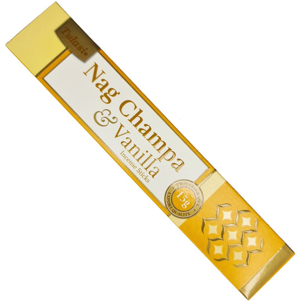 Tulasi Nag Champa & Vanilla Incense Sticks – 15 g