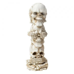 Skull Heads Polyresin Incense Burner