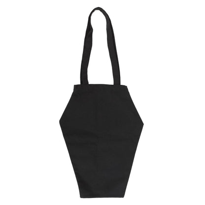 The Creepier the Better Coffin-Shaped Gothic Tote Bag