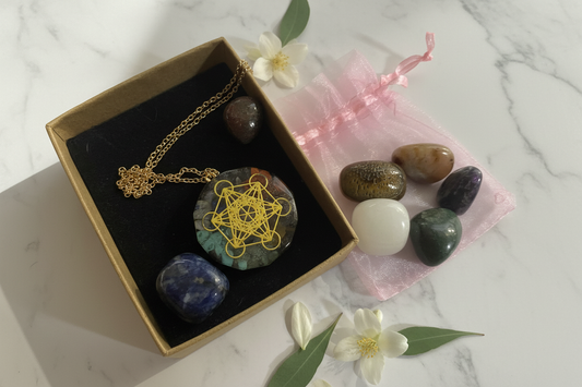 Crystal Healing Gift Set Mockup