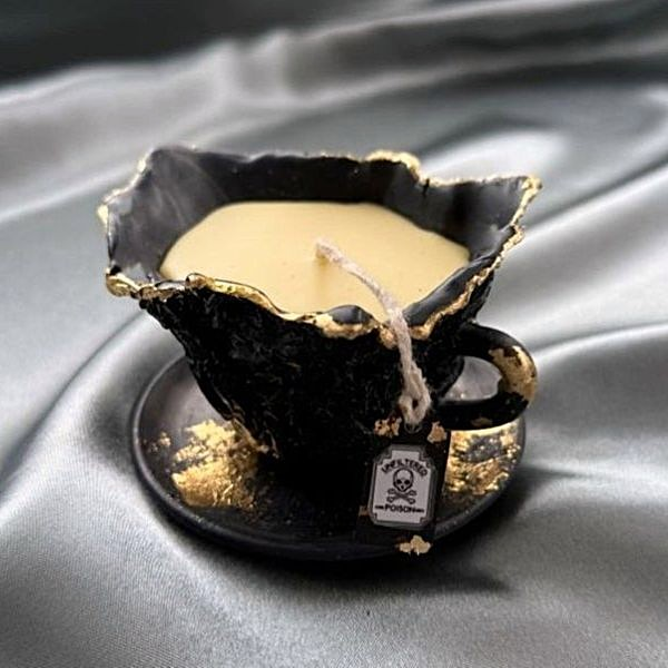Coffee is Just Black Magic in a Cup | Sculptural Candle
