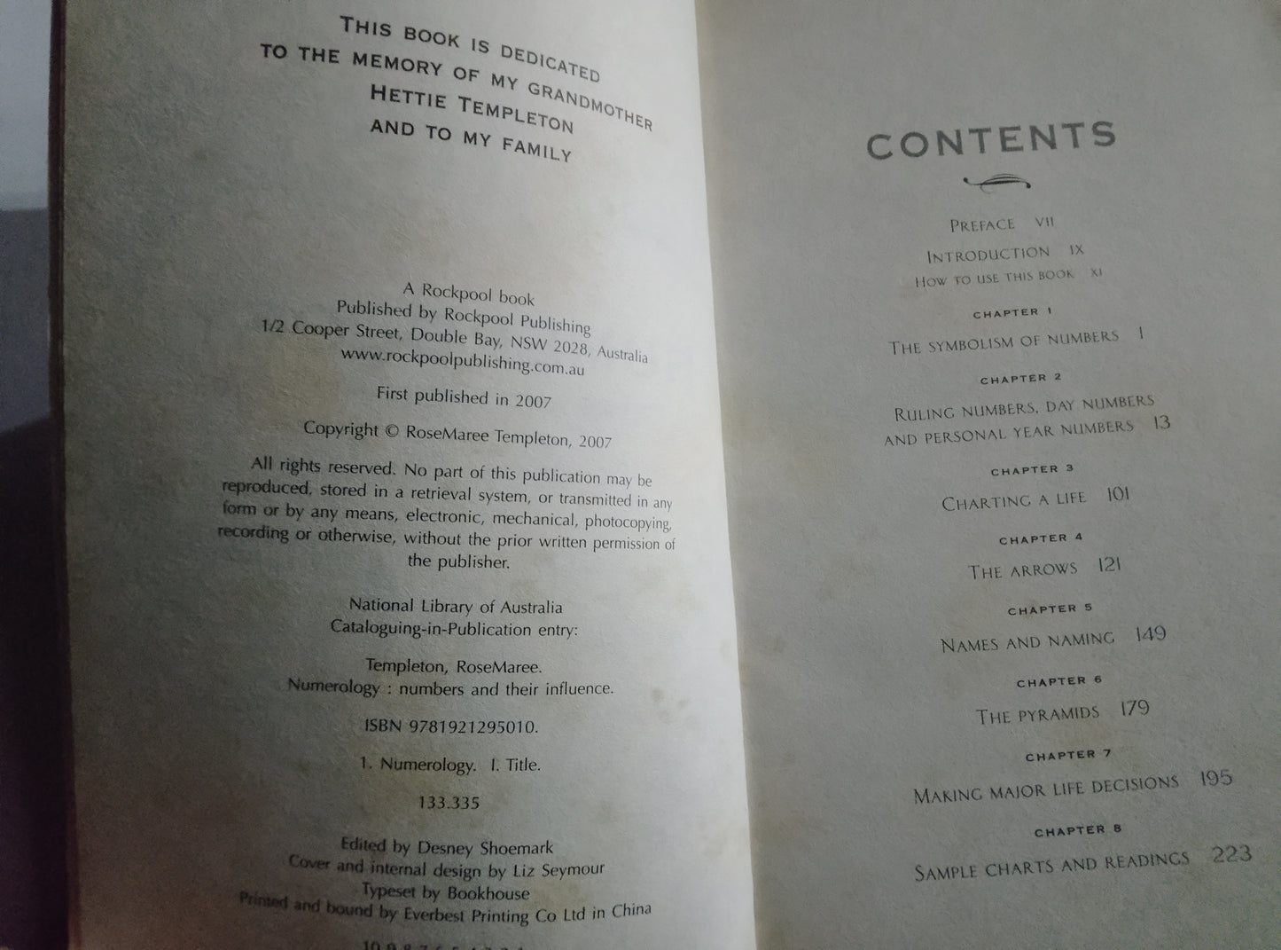 Numerology Numbers and their influence - RoseMaree Templeton First Edition