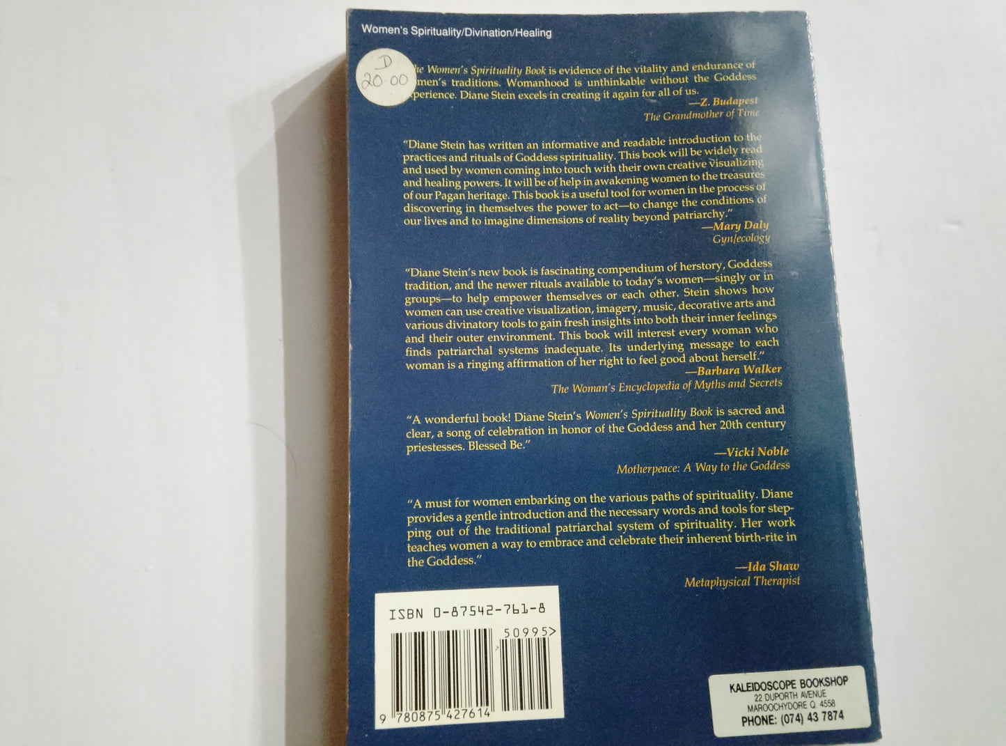 The Women's Spirituality Book - Diane Stein