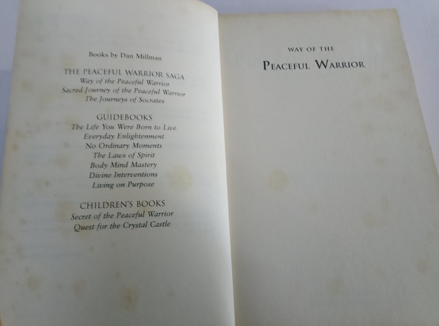 Way of the Peaceful Warrior – Dan Millman 2006