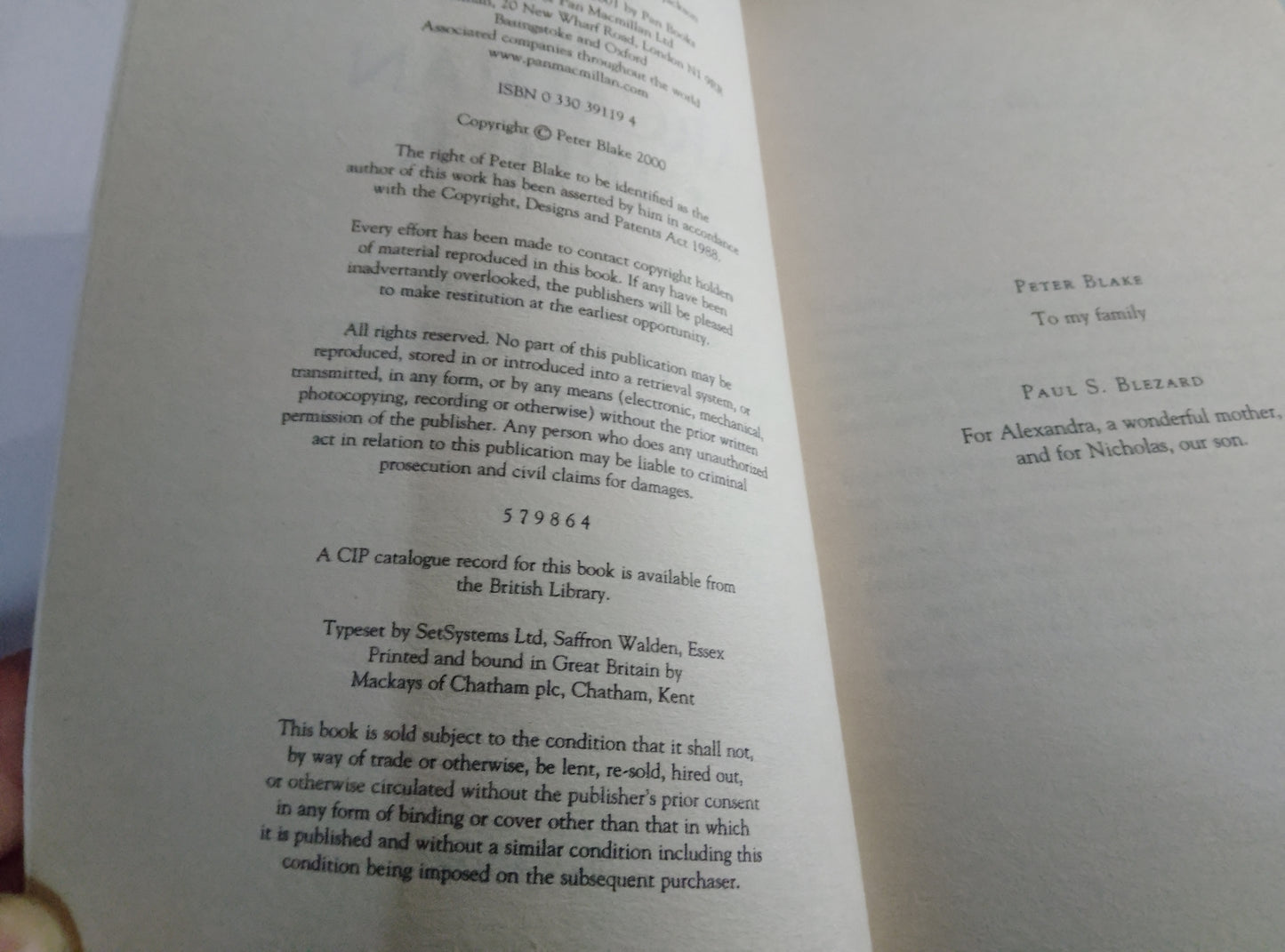 The Arcadian Cipher – Blake & Blezard 2001