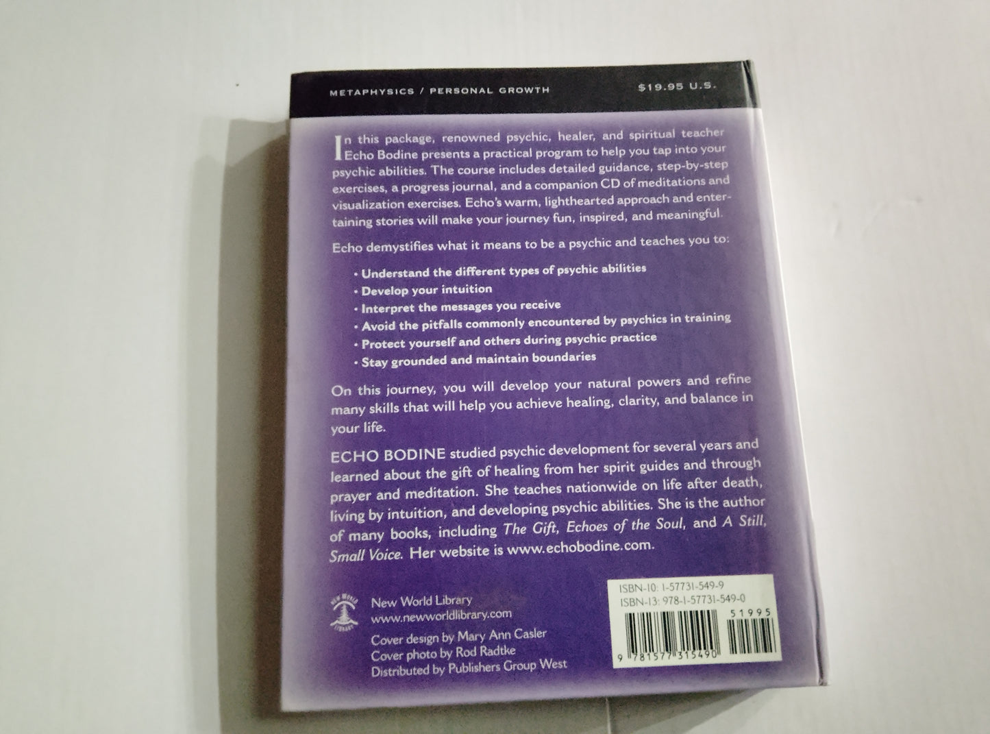 The Key unlock your psychic abilities (NO CD) - by Echo Bodine