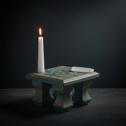 Triple Moon Altar Table Mockup - Minimal