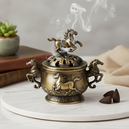 Year of the Horse Incense Holder Mockup